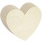 6 Pack Unfinished Wooden Hearts for Crafts, DIY Valentine&#x27;s Decor (12 x 10 In)